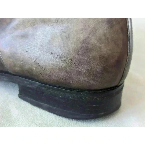 Magnanni Marco Cuero Single Monk Strap Gray Mens Dress 13276 Sz 10.5 M - Picture 12 of 16